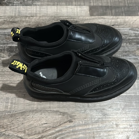 Dr Martens Resnik Platform Brogue Black Shoe Zip size 8 - Picture 2 of 8